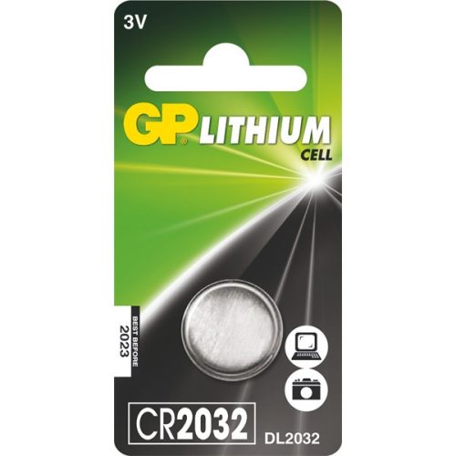 GP CR2032 lítium gombelem 1db/bliszter