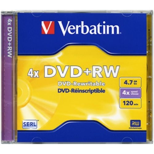 VERBATIM DVDVU+4 DVD+RW normál tokos DVD lemez