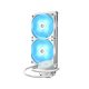 ID-Cooling CPU Water Cooler - AURAFLOW X 240 EVO SNOW (18-35,2dB; max. 126,57 m3/h; 2x12cm, RGB LED)