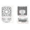 ID-Cooling CPU Cooler - IS-40X V2 (Low profile, 14.0-35.2dB; max. 78,15 m3/h; 4pin csatlakozó, 4 db heatpipe, 9cm, PWM)