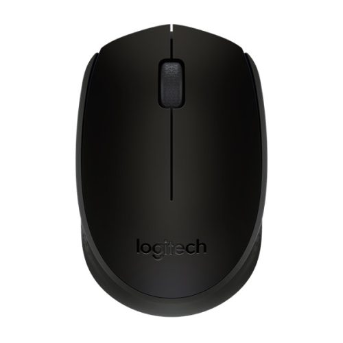 Logitech Egér - M171 (Vezeték nélküli, Optikai, 3 gomb, 2,4 GHz, fekete-szürke)