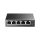 TP-Link Switch  PoE - TL-SF1005LP (5 port 100Mbps; 5/4 af PoE port; 41W)