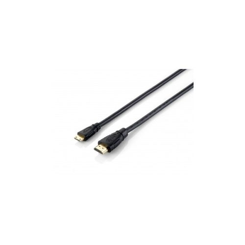 Equip Kábel - 119306 (HDMI1.4 - MiniHDMI kábel, apa/apa, 1m)