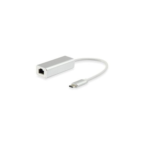 Equip Átalakító - 133454 (USB-C to RJ-45, Gigabit, ezüst)