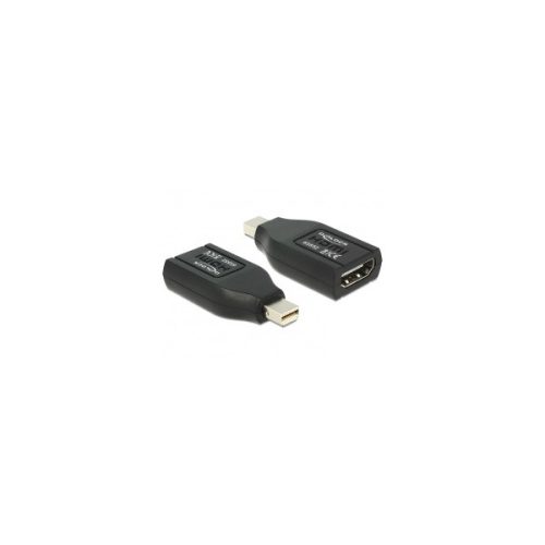 Delock Átalakító - 65552 (Mini Displayport 1.1 -> HDMI, apa/anya, FullHD, fekete)