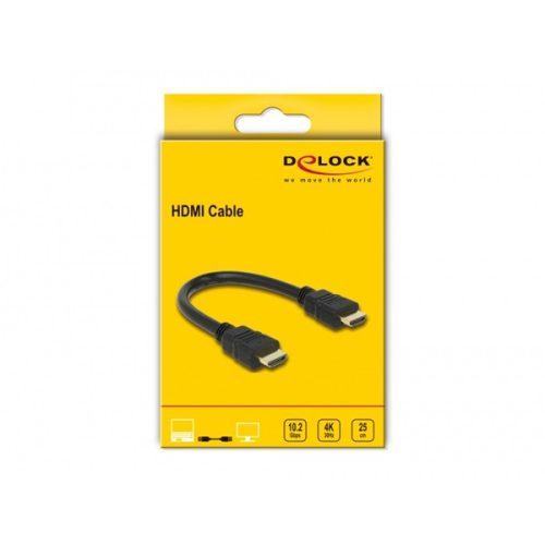 Delock Kábel - 83352 (HDMI –> HDMI 4K, apa/apa, 0,25m)