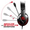 Spirit of Gamer Fejhallgató - PRO-H3 Red (MultiPlatform, mikrofon, 3.5mm jack, hangerőszabályzó, 2m kábel, piros)