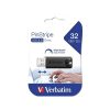 VERBATIM Pendrive, 32GB, USB 3.0,  "Pinstripe", fekete