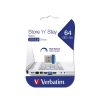 VERBATIM Pendrive, 64GB, USB 3.0, 80/25MB/sec, "NANO STORE 'N' STAY"