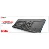 TRUST Vezeték nélküli érintős multimédiás billentyűzet 21268 (Veza Wireless Keyboard with touchpad HU)