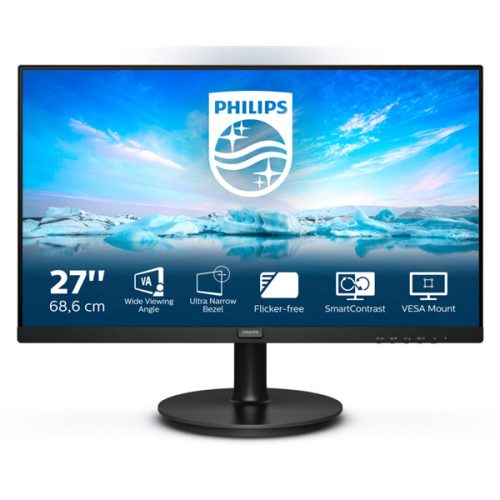 PHILIPS VA monitor 27" 271V8L, 1920x1080, 16:9, 250cd/m2, 4ms, VGA/HDMI