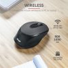 TRUST Vezeték nélküli tölthető egér 23809 (Zaya Rechargeable Wireless Mouse - black)