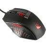 KONIX - DRAKKAR PC Runemaster Evo Egér Vezetékes Gaming 2500DPI, Fekete-Piros