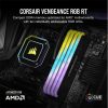 CORSAIR Memória VENGEANCE RGB DDR4 32GB 3600MHz C16 RT (Kit of 2), fekete