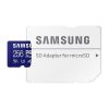 SAMSUNG Memóriakártya, PRO Plus microSDXC kártya 256GB, CLASS 10, UHS-I, U3, V30, A2, + Adapter, R180/W130