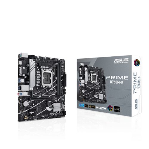 ASUS Alaplap S1700 PRIME B760M-K INTEL B760, mATX