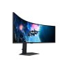 SAMSUNG Ívelt Gaming 240Hz VA monitor 49" G9 G95C, 5120x1440 DQHD 2K, 32:9, 450cd/m2, 1ms, HDMI,DP/USB