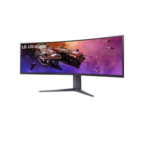 LG Ívelt Gaming 200Hz monitor 44.5" 45GR75DC-B, 5120x1440, 32:9, 400cd/m2, 1 ms, 2xHDMI/DisplayPort/3xUSB/USB-C