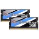 G.SKILL NB Memória DDR4 16GB 2666Mhz CL19 SODIMM 1.20V, Rpjaws (Kit of 2)