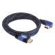 DeLock Cable High Speed HDMI with Ethernet – HDMI A male > HDMI A male angled 4K 2m