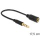 DeLock Cable Stereo jack 3.5 mm 4 pin > Stereo plug 3.5 mm 4 pin (changes the pin assignment)