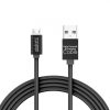 Delight MicroUSB Adatkábel LED 1m Black