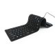 Gembird KB-109F-B Flexible Keyboard & OTG adapter Black US