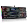 Redragon Vata RGB Mechanical Gaming Keyboard Brown Switches Black HU