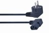 Gembird PC-186A-VDE Power cord (right angled C13) VDE approved 1,8m Black