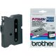 Brother TX-231 Laminált P-touch szalag (12mm) Black on White - 15m