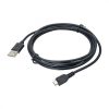 Akyga Ak-USB-01 USB A / microUSB Cable 1,8m Black