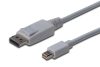 Assmann DisplayPort connection cable, mini  DP - DP 2m White