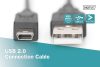 Assmann USB 2.0 connection cable, type  A - mini B (5pin) 3m Black