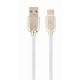 Gembird CC-USB2R-AMCM-1M-W Premium rubber Type-C USB charging and data cable 1m White