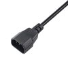 Akyga AK-PC-03A Extension Power Cord C13 / C14 cable 1,8m Black