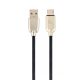 Gembird CC-USB2R-AMCM-2M Premium rubber Type-C USB charging and data cable 2m Black