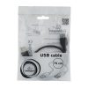 Gembird CC-USB2-AMAF-75CM/300-BK USB2.0 extension cable 0,75m Black