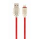 Gembird CC-USB2R-AMLM-1M-R Premium rubber 8-pin charging and data cable 1 m red