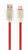 Gembird CC-USB2R-AMCM-2M-R Premium rubber Type-C USB charging and data cable 2 m Red