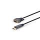 Gembird CC-DPM-DVIM-4K-6 DisplayPort to DVI-D (Dual Link) (24+1) Premium Series adapter cable 1,8m Black