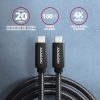 AXAGON BUCM32-CM10AB Speed+ USB-C > USB-C 3.2 Gen 2 Cable 1m Black