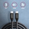 AXAGON BUCM3-CM10AB Speed USB-C > USB-C 3.2 Gen 1 Cable 1m Black