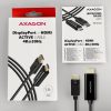 AXAGON RVD-HI14C2 DisplayPort to HDMI active cable 4K@30Hz 1,8m Black