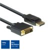 ACT AC7505 DisplayPort to DVI-D (Dual Link) (24+1) adapter cable 1,8m Black