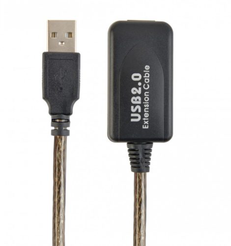 Gembird UAE-01-5M USB2.0 Active Extension cable 5m Black