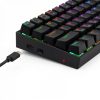 Redragon Deimos, Wired & Wireless Mechanical keyboard, RGB, brown switch Black HU