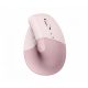 Logitech Lift Vertical Ergonomic Mouse Rose