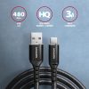 AXAGON BUCM-AM20AB HQ USB-C <> USB-A Cable 2m Black