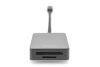 Digitus DA-70333 USB-C 2 Port High Speed Card Reader Space Gray