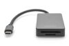 Digitus DA-70333 USB-C 2 Port High Speed Card Reader Space Gray